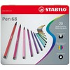 Stabilo - Pen 68 - Metalinė dėžutė iš 20 spalvų