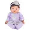 Tiny Treasure - Lėlė su rudais plaukais ir violetine tiulio suknele (30140)