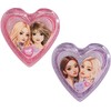 Top Model Topmodel - TOPModel Folding Plaukų šepetys with Mirror - Heart Shaped - Transparent Rožinė and Violetinė (0413030)
