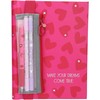 Trend - PENfection Notebook with Pen Set - Heart - Bright Raudona and Rožinė (413890)