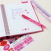 Trend - PENfection Notebook with Pen Set - Heart - Bright Raudona and Rožinė (413890)