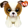 TY pliušas – Beanie Boos – Hugo The Brown/Baltas Dog (įprastas) (TY36396)
