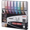 Uni-Ball Uni - Chalkmarker 5M - Metallic spalvos, 8 vnt