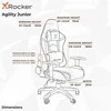 X Rocker XROCKER AGILITY SPORT ESPORT PC OFFICE GAMING CHAIR - CARBON Juodas