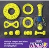 Zeus Nitro - Weighted Rugby Ball - Geltona and Mėlyna - 12.4cm