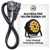 LIGHT4ME ALU QUAD PAR 18x6W RGBW - sceninis prožektorius