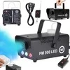 Light4Me FM 500 LED V2 - 500W smoke/fog machine with 3x1W RGB lighting effect