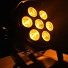 Spotlight LIGHT4ME Juodas PAR 7x10W RGBWA LED galingas prožektorius