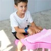 Vaikiškas elektroninis pianinas su kėdute ir mikrofonu 37 klavišai, rožinis