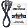 Spotlight LIGHT4ME OCTOBEAM V2 disko efekto LED scenos prožektorius