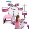 SUPRIMO K-DRUMS 3 rožinė perkusja vaikams zesta