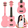Luna Guitars SUPRIMO UK21 PK sopraninė ukulelė 21" rausva mediena