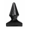 All Black All Juodas Anal Priedas 20.5 cm - Smooth Grooved Silicone Plug
