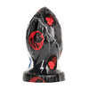 All Black All Juodas 0719 Intimate Plug 12 cm - Deep Groove, Smooth Texture, Juodas