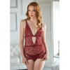 Allure Dreamgirl Lace Chemise Set S/M with Adjustable Straps and G-String