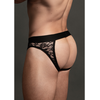 Allure Dreamgirl Lace Open Back Brief S/M - Sheer Mid-Rise Intimate Panty