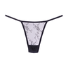 Allure Leg Avenue Mesh Thong - Juodas, Universal Size, Breathable Design