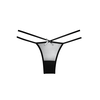 Allure Naughty Vanilla Sheer Hip-Hugger Panties - One Size, Elegant Bands