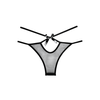 Allure Naughty Vanilla Sheer Hip-Hugger Panties - One Size, Elegant Bands