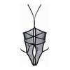 Allure Nicola Teddy Open Cup Mesh Bodysuit S/M Juodas Adjustable Straps