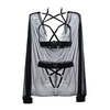 Allure Fantasy Lingerie Sweet Little Lies Harness Set Juodas One Size Adjustable