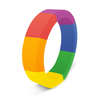 Boneyard Perfect Fit Brawn Pride Silicone Support Ring Rainbow 44.5mm