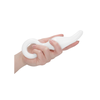 Chrystalino By Shots Shots Gripper Glass Wand with Ergonomic Ring Handle, Clear, Borosilicate