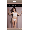 Coquette Dreamgirl Longline Lace Bralette &amp; Adjustable Crotchless Panties One Size