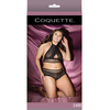 Coquette Dreamgirl Plus Size Fishnet Lace Halter Top &amp; Adjustable Shorts Set