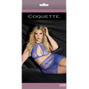 Coquette Dreamgirl Plus Size Fishnet Top &amp; Skirt Set with Leopard Detail