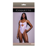 Coquette Leg Avenue Twist Cup Teddy Rožinė - One Size, Elegant Lace Design