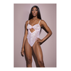 Coquette Leg Avenue Twist Cup Teddy Rožinė - One Size, Elegant Lace Design