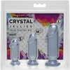 Doc Johnson Crystal Jellies Trio Set Clear Flexible Intimate System