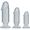 Doc Johnson Crystal Jellies Trio Set Clear Flexible Intimate System