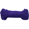Doc Johnson Bind and Tie Hemp Bondage Rope 6mm 30ft Violet - Durable Natural Fiber