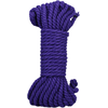 Doc Johnson Bind and Tie Hemp Bondage Rope 6mm 30ft Violet - Durable Natural Fiber