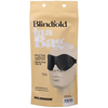 Doc Johnson CalExotics Juodas Vegan Leather Eye Mask with Velvet Lining