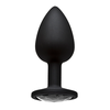 Doc Johnson Booty Bling Spade Intimate Plug Small Juodas with Gem Accent