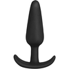 Doc Johnson Anal Plug 8 cm - Tapered Silicone, Compact Size, Juodas