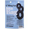Doc Johnson Silicone Ring Set - Flexible Anatomical Support, Juodas