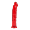 Doc Johnson 8" Jelly Jewels Intimate Device with Suction Cup Ruby