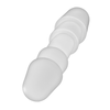 Doc Johnson Double Up Frosted Dual-Sided Attachment Plug, Transparent