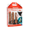 Doc Johnson Vac-U-Lock Dual Density ULTRASKYN Strap-On Set 3 Attachments