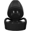 Doc Johnson Rock Solid EZ Top Cap Large Juodas - Leak-Proof One-Handed System