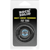 Doc Johnson Rock Solid Fat Tire Silicone Wide Ring with Tread Pattern, Juodas