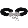 Doc Johnson Pipedream Furry Cuffs Juodas - Comfortable Faux Fur Restraint System