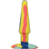 Doc Johnson A-Play Groovy Silicone Multicolor Plug 12 cm - Tapered Base Comfort
