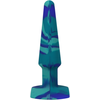 Doc Johnson A-Play Groovy Silicone Plug Ocean 12 cm - Multicolor, Tapered Base