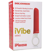 Doc Johnson iPlease Mini Vibrator Raudona - Compact USB Rechargeable Model