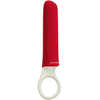 Doc Johnson iPlease Mini Vibrator Raudona - Compact USB Rechargeable Model